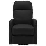 Stand up Chair Black Faux Leather