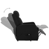 Stand up Chair Black Faux Leather - Top-Down View
