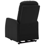Stand up Chair Black Faux Leather
