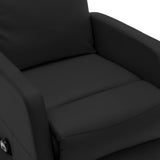Stand up Chair Black Faux Leather