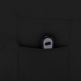 Stand up Chair Black Faux Leather