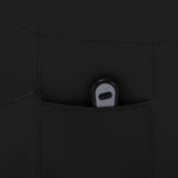 Stand up Chair Black Faux Leather - Close-Up Angle