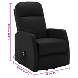 Stand up Chair Black Faux Leather