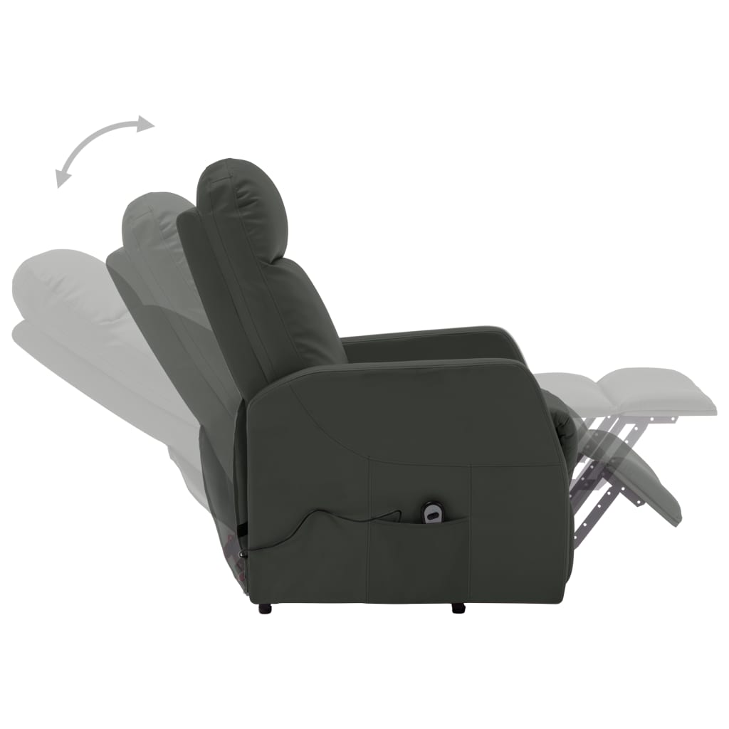 Stand up Chair Anthracite Faux Leather