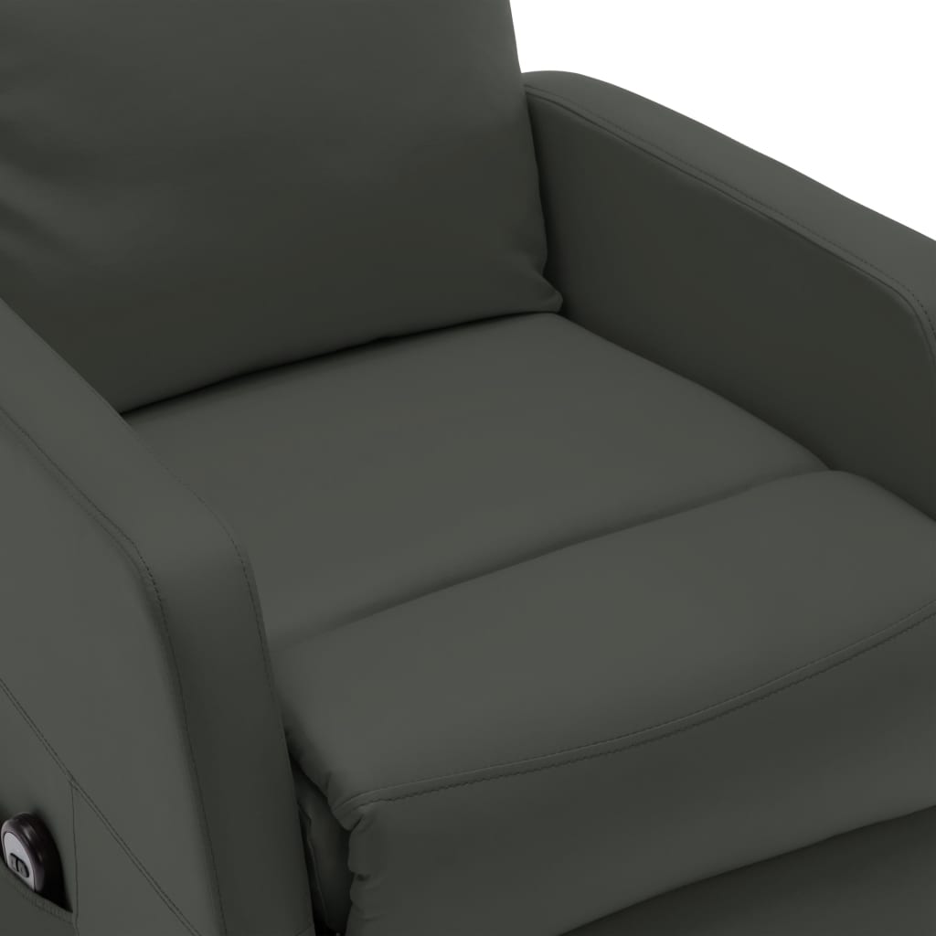 Stand up Chair Anthracite Faux Leather