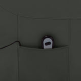 Stand up Chair Anthracite Faux Leather - Close-Up Angle