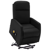 Stand up Massage Chair Black Faux Leather