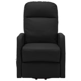 Stand up Massage Chair Black Faux Leather - Side View