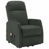 Stand up Massage Chair Anthracite Faux Leather - Front View
