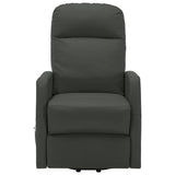 Stand up Massage Chair Anthracite Faux Leather - Side View