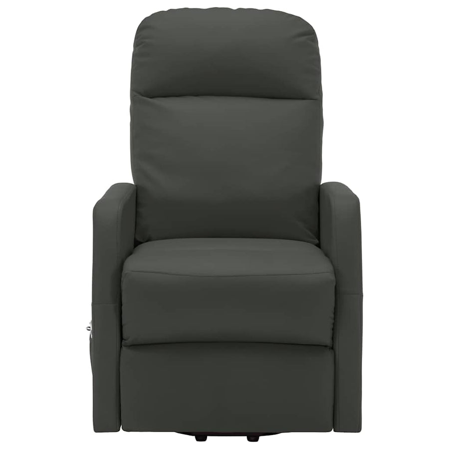 Stand up Massage Chair Anthracite Faux Leather