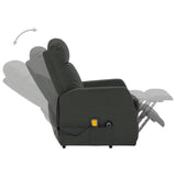 Stand up Massage Chair Anthracite Faux Leather - Top-Down View