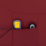 Stand up Massage Chair Wine Red Faux Leather