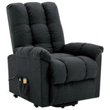 Stand up Massage Chair Dark Grey Fabric - Front View