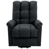 Stand up Massage Chair Dark Grey Fabric - Side View