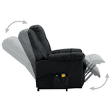 Stand up Massage Chair Dark Grey Fabric - Top-Down View