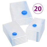 Vacuum Travel Storage Bags Clothing Bags 3 Sizes 20 pcs - Front View