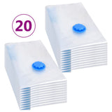 Vacuum Travel Storage Bags Clothing Bags 60x40 cm 20 pcs