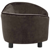 Dog Sofa Brown 69x49x40 cm Plush - 45-Degree Angle