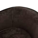 Dog Sofa Brown 69x49x40 cm Plush - Close-Up Angle