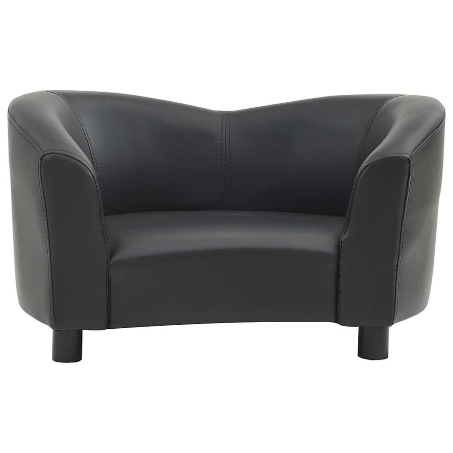 Dog Sofa Black 67x41x39 Cm Faux Leather