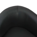 Dog Sofa Black 67x41x39 Cm Faux Leather - Rear View