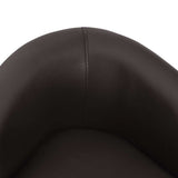 Dog Sofa Brown 67x41x39 cm Faux Leather - Rear View