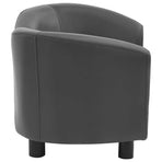Dog Sofa Grey 67x41x39 Cm Faux Leather