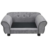 Dog Sofa Grey 72x45x30 Cm Plush