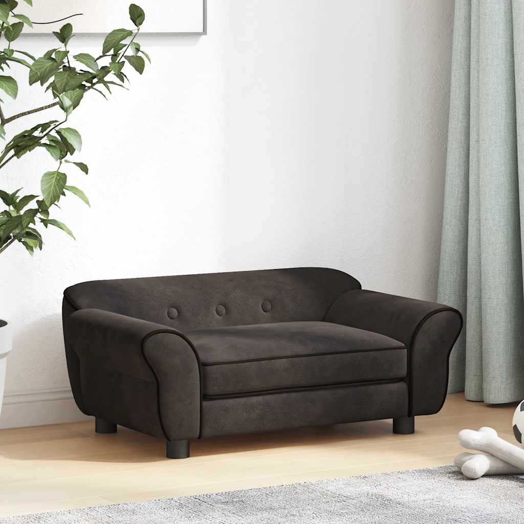 Dog Sofa Brown 72x45x30 cm Plush