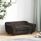Dog Sofa Brown 72x45x30 cm Plush - Side View