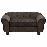 Dog Sofa Brown 72x45x30 cm Plush - 45-Degree Angle