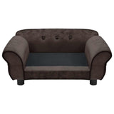 Dog Sofa Brown 72x45x30 cm Plush
