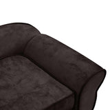 Dog Sofa Brown 72x45x30 cm Plush - Close-Up Angle
