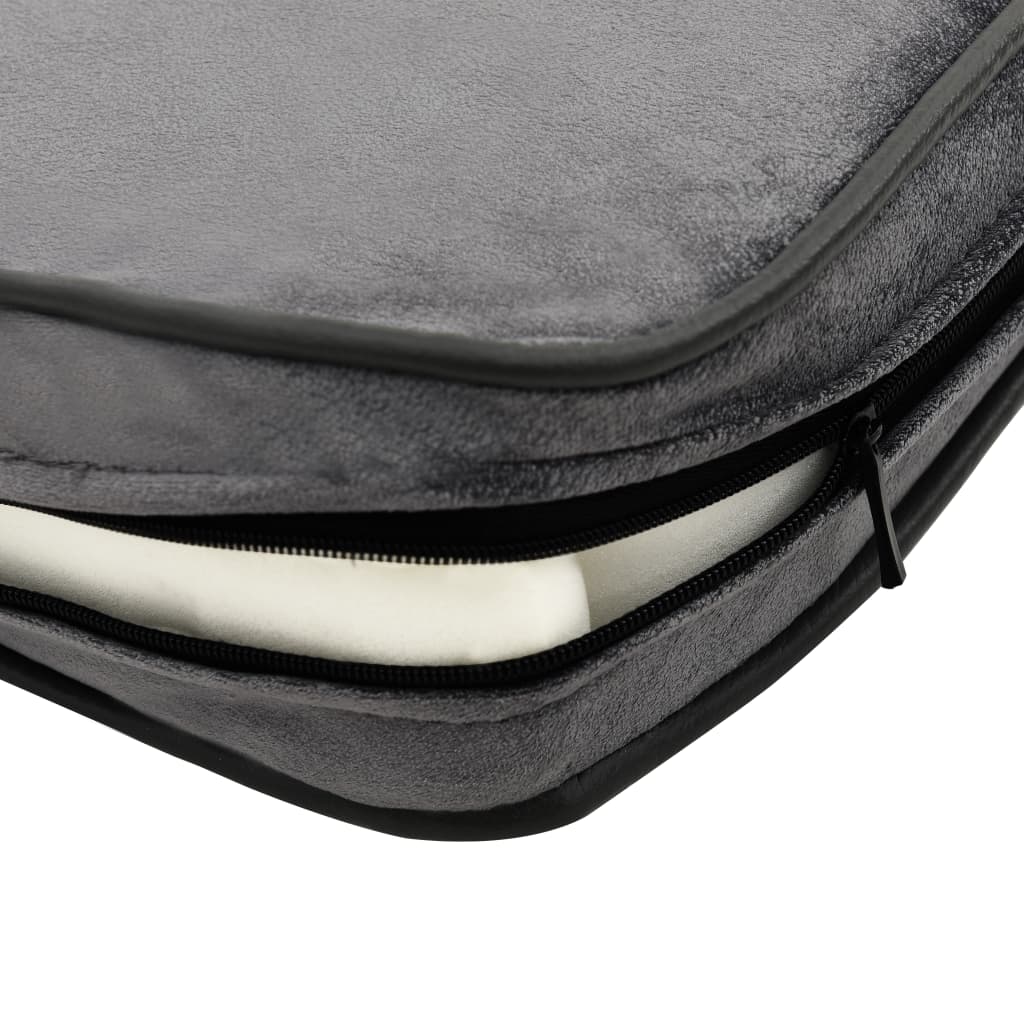 Dog Sofa Grey 81x43x31 Cm Plush And Faux Leather