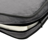Dog Sofa Grey 81x43x31 Cm Plush And Faux Leather