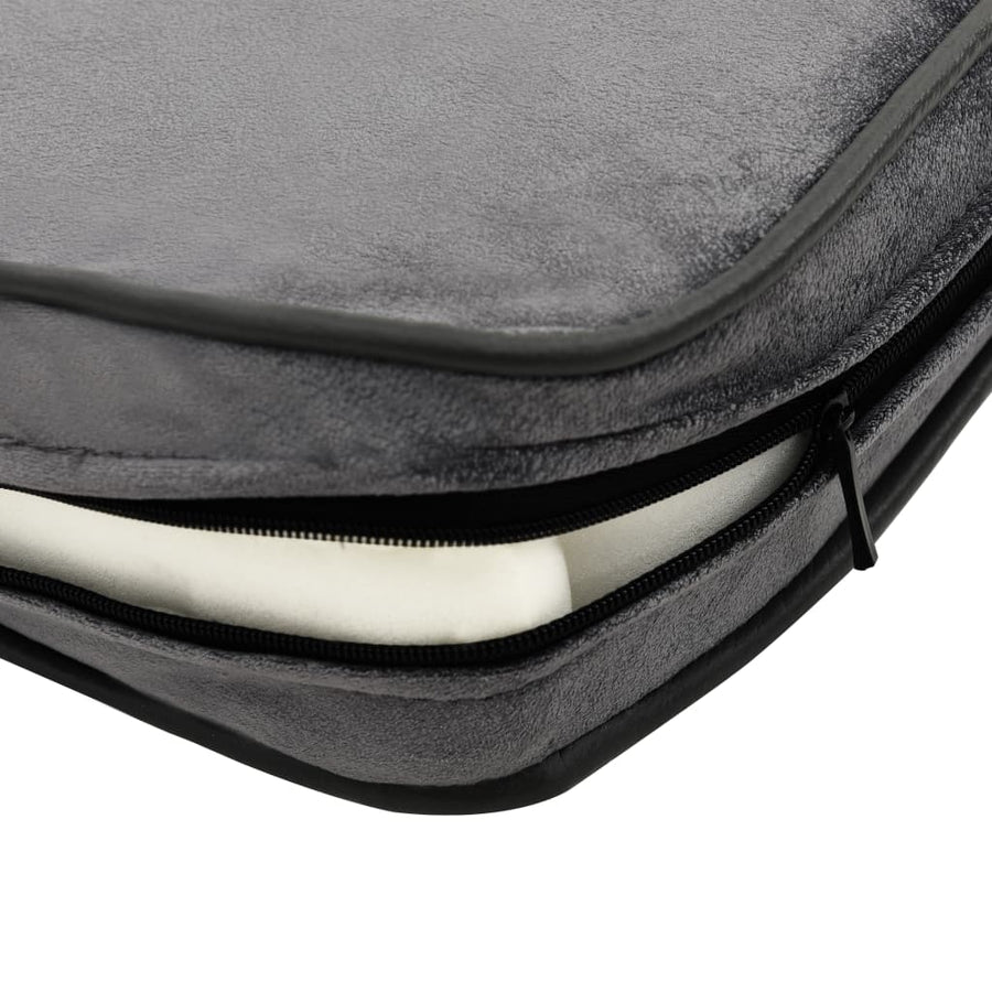 Dog Sofa Grey 81x43x31 Cm Plush And Faux Leather