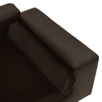 Dog Sofa Brown 81x43x31 Cm Plush And Faux Leather