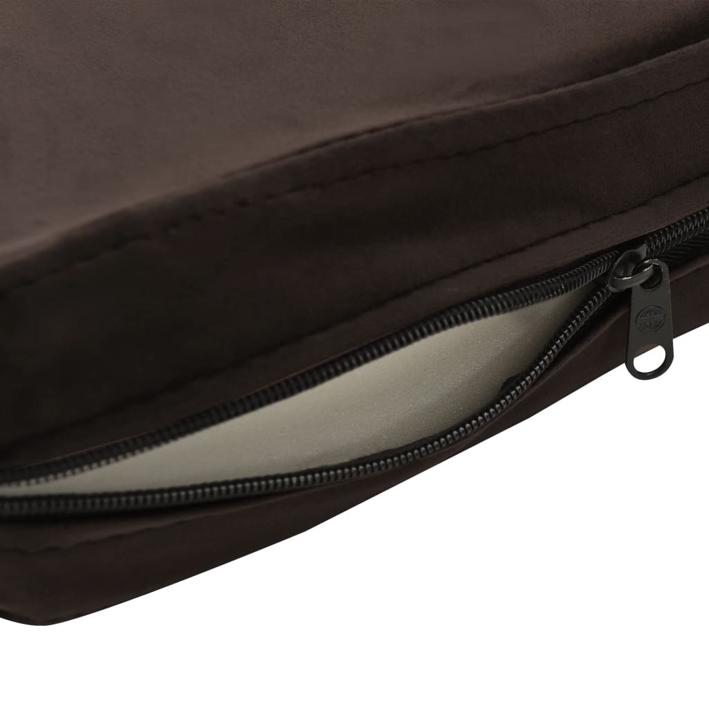 Dog Sofa Brown 81x43x31 Cm Plush And Faux Leather
