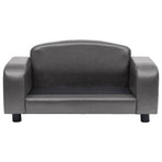 Dog Sofa Grey 80x50x40 Cm Faux Leather