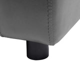 Dog Sofa Grey 80x50x40 Cm Faux Leather