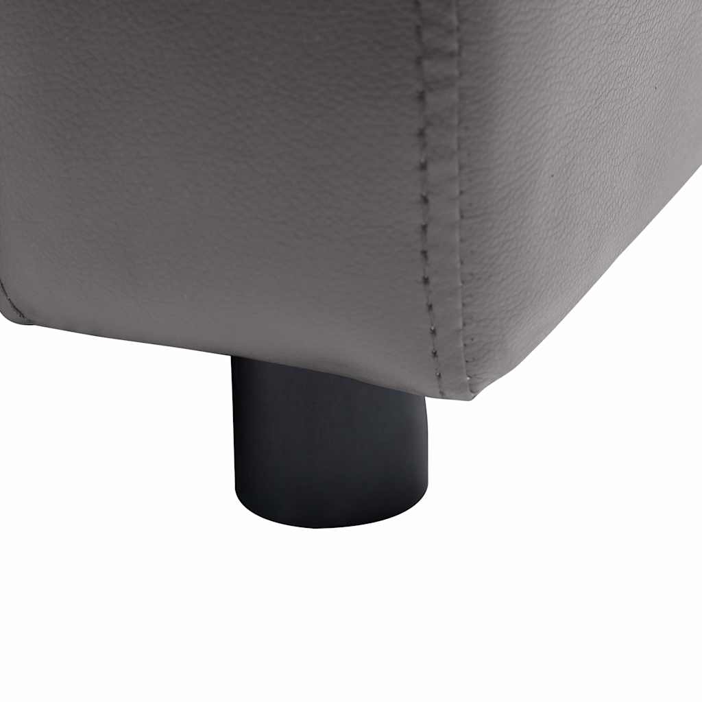 Dog Sofa Grey 80x50x40 cm Faux Leather