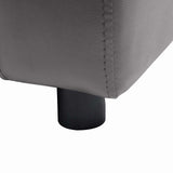 Dog Sofa Grey 80x50x40 cm Faux Leather