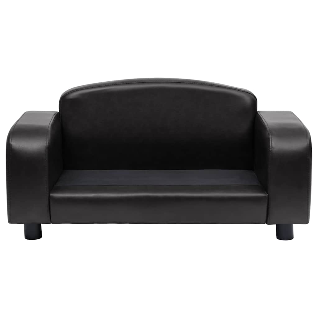 Dog Sofa Black 80x50x40 cm Faux Leather