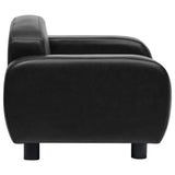 Dog Sofa Black 80x50x40 cm Faux Leather