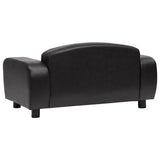 Dog Sofa Black 80x50x40 cm Faux Leather