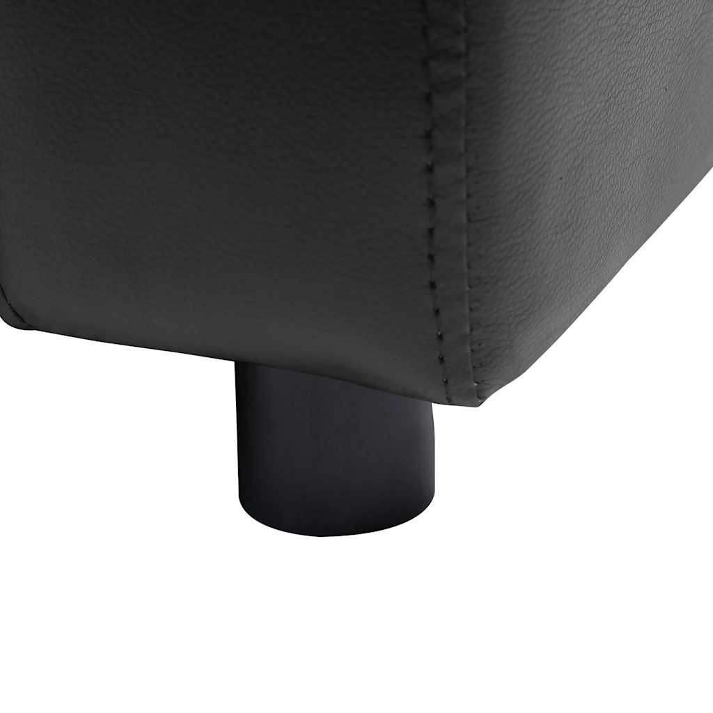 Dog Sofa Black 80x50x40 cm Faux Leather
