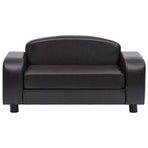 Dog Sofa Brown 80x50x40 cm Faux Leather