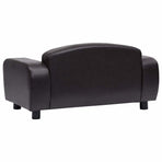 Dog Sofa Brown 80x50x40 cm Faux Leather