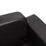 Dog Sofa Brown 80x50x40 cm Faux Leather